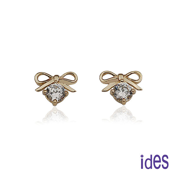 ides愛蒂思 日韓時尚設計純銀晶鑽耳環/小可愛
