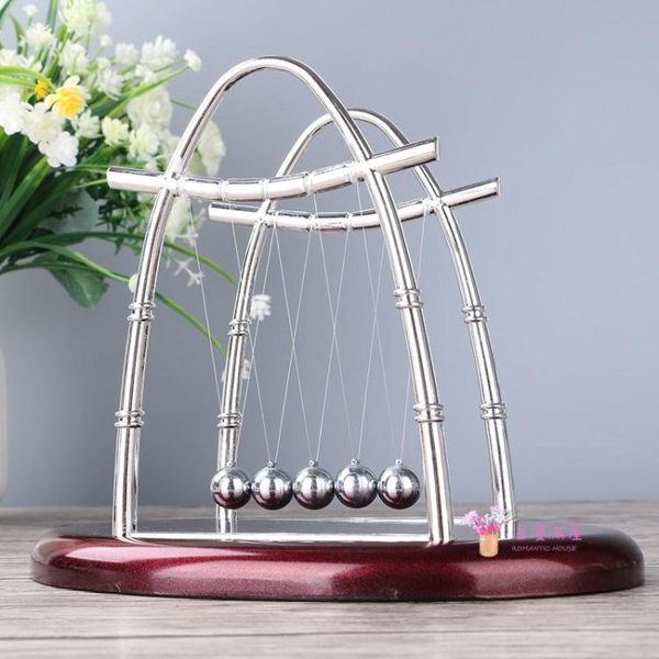 永動儀 歐式牛頓擺 球撞珠房間辦公室裝飾品擺件 學生節日禮品