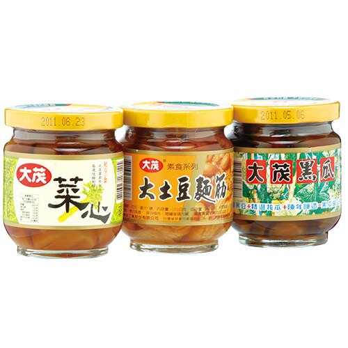 大茂素食三合一(玻)170g*3【愛買】