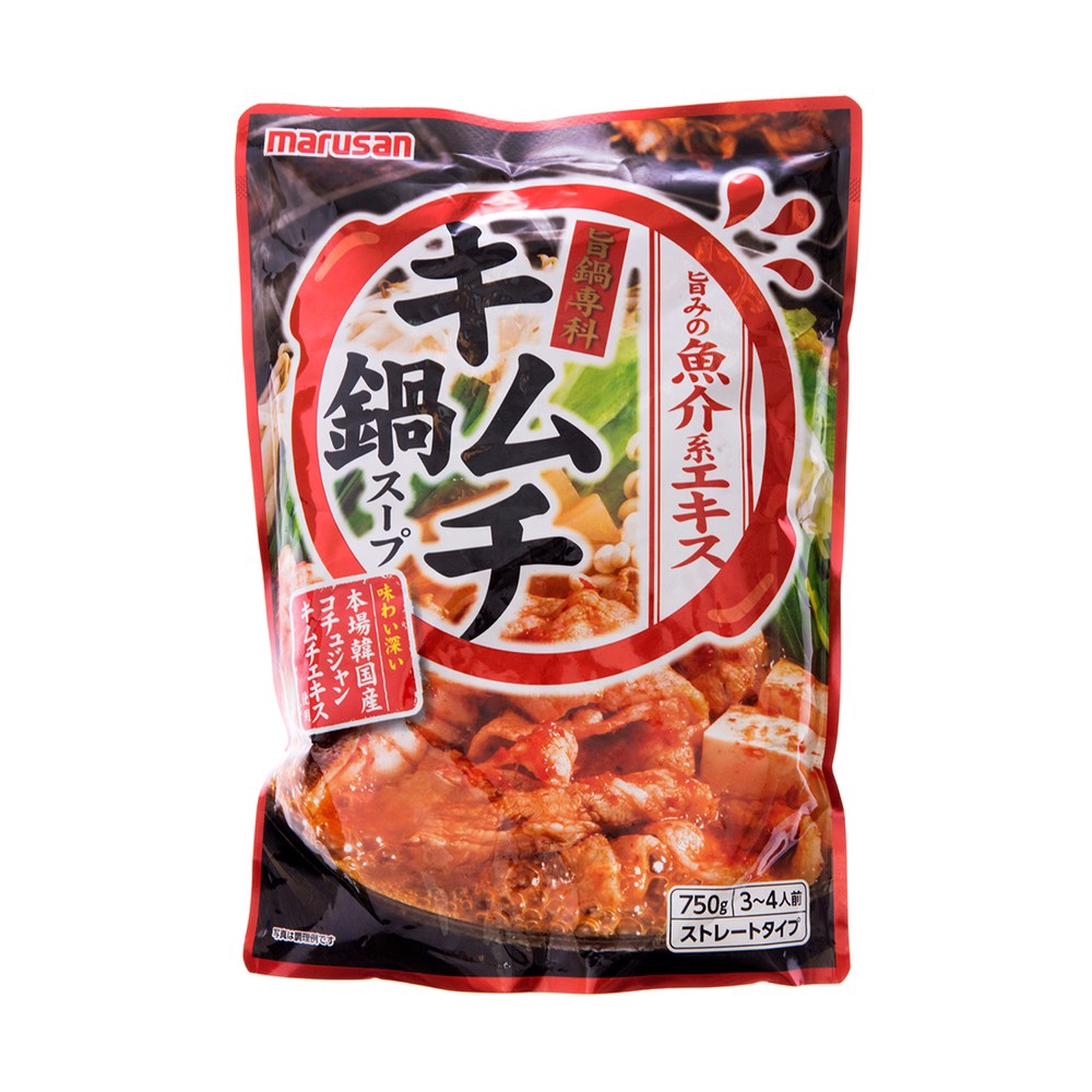 【商品特色】冬日的鍋物良伴輕鬆料理，省時又美味品嚐美味也溫暖家人的胃==================日本丸三泡菜火鍋湯底750g(3~4人)016302422==================【