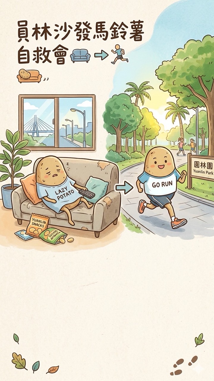 員林沙發馬鈴薯自救會 🛋️ ➡️ 🏃‍♂️