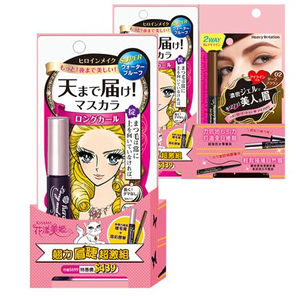 【商品特色】眉彩膠筆：輕鬆描繪自然眉，膠狀質地，滑順好畫，長效持久不脫妝，也可當眼線膠筆使用睫毛膏：網友口碑力推，超強防水零暈染產品說明：眉彩膠筆：瞬間打造清晰感濃眉，筆芯柔軟，也可當作眼線筆使用。 