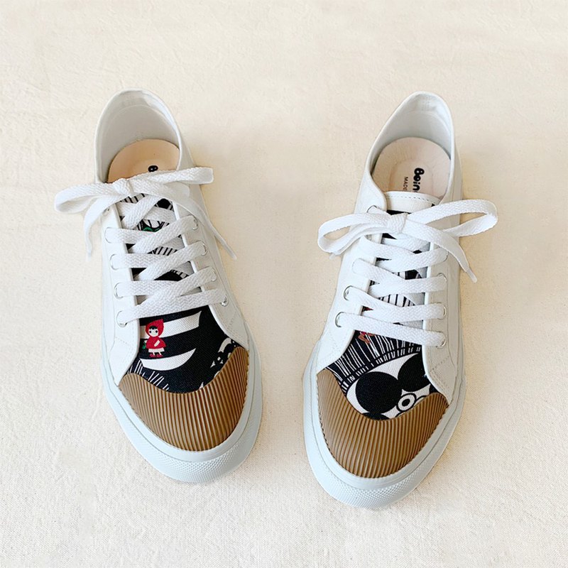 結合花博與小紅帽大野狼的原創繪布