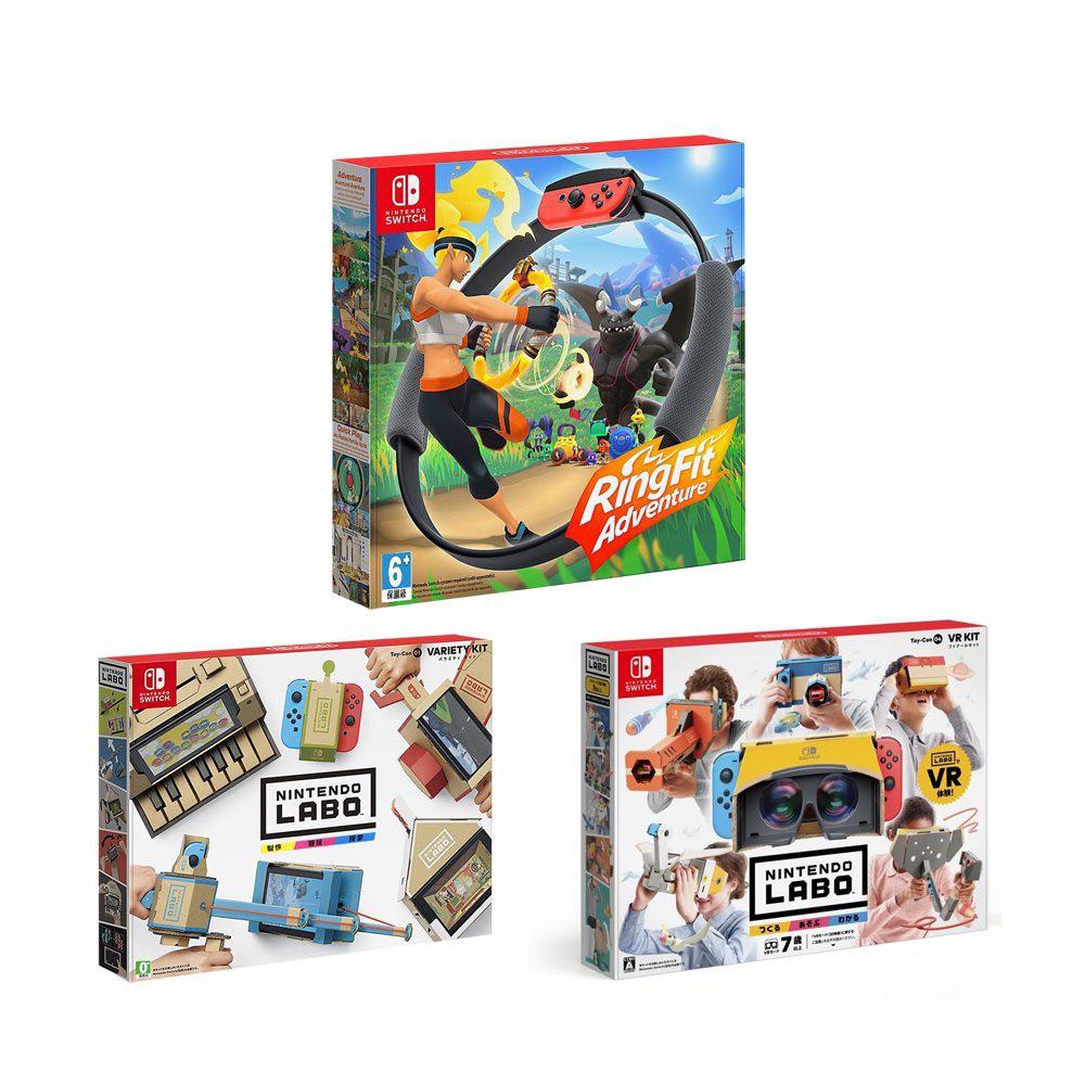 實驗室Toy-Con 01:組合套裝 (Labo Toy-Con01:Variety Kit)：Switch遊戲軟體中文版 [Nintendo Labo Toy-Con 01: 組合套裝] x 1 零