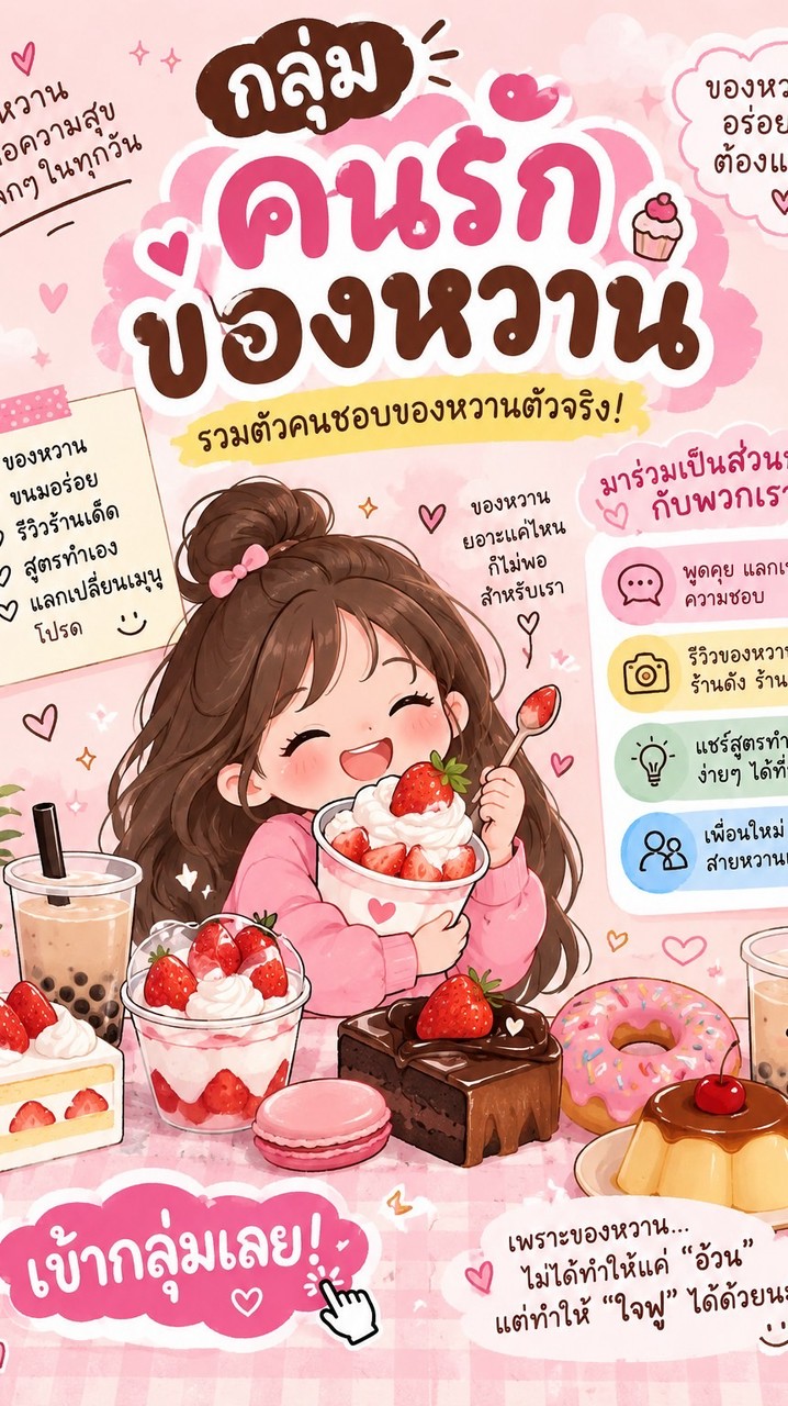 กินของหวานกัน🍓🍰🍦