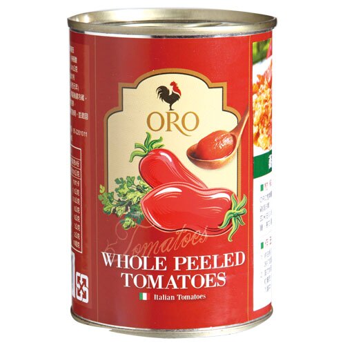 義大利ORO去皮整顆番茄400g【愛買】