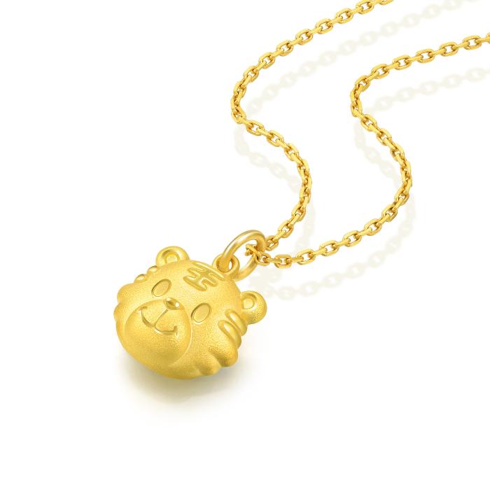 PetChat 足金9999 金虎 黃金吊墜