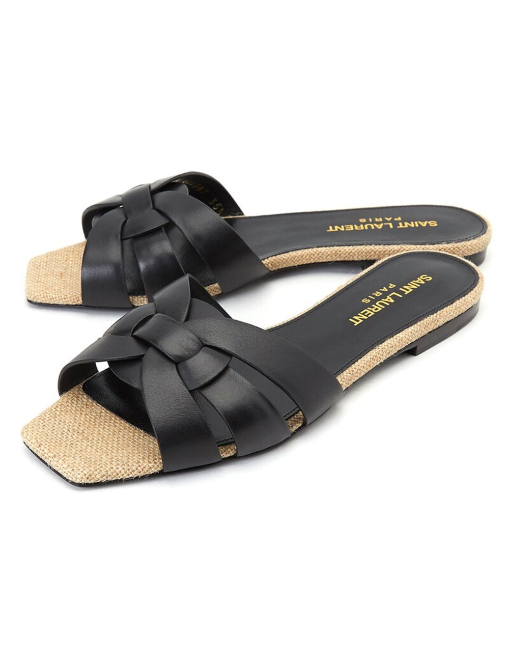 聖羅蘭拖鞋 類別：女性>鞋>涼鞋/拖鞋>拖鞋 年份：假 顏色代碼（RGB代碼）：＃181718 性別：女性