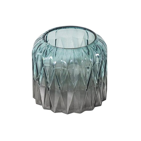 大號 干花 花瓶 玻璃 透明 漸變 花瓶