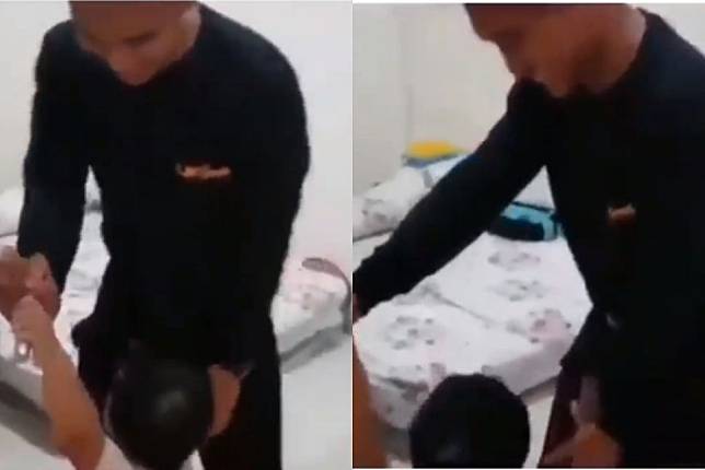 Viral video anak larang ayah keluar kamar. (Instagram/@nenk_update)