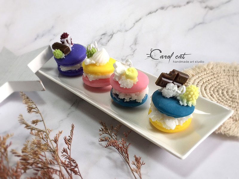 專業韓國手工香氛蠟燭訂製 仿真系列馬卡龍甜點蠟燭，慵懶的午後，許自己一點放縱，滿足一點不怕胖的甜點胃