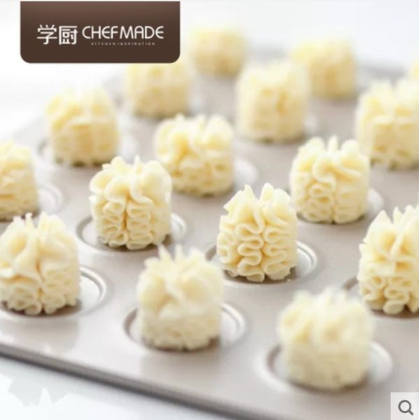 Chefmade學廚30連馬卡龍烤盤 曲奇烤盤【WK9249】擠花餅乾不沾模 曲奇餅小奶酥造型餅乾模