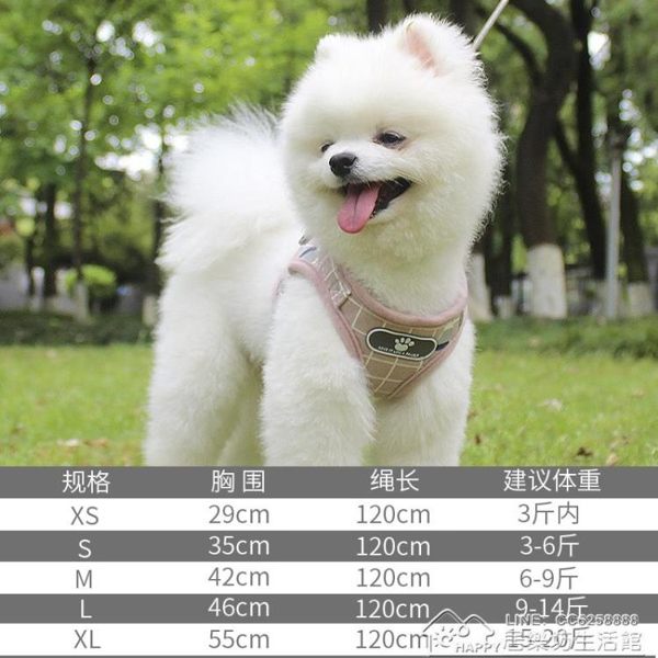 背心式寵物胸背牽引繩狗狗拉帶外出遛狗繩子泰迪鏈子小型犬用品 居樂坊生活館
