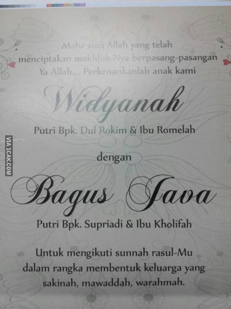 15 Contoh Surat Undangan Pernikahan Paling Lengkap Contoh