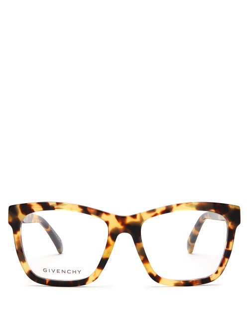 Givenchy - The tortoiseshell pattern adorning Givenchy's brown glasses lends them a vintage feel rem