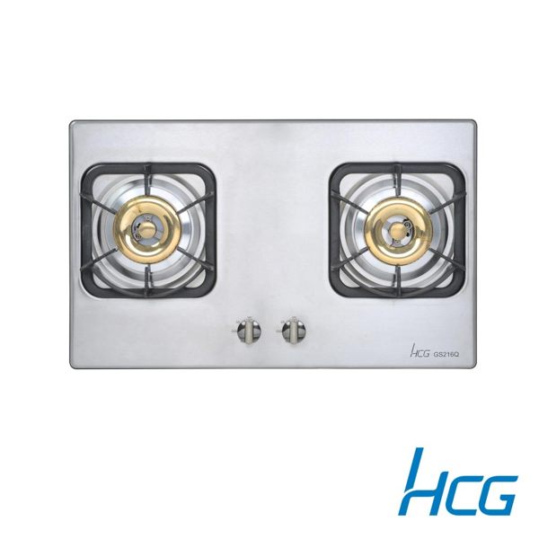 和成 HCG 檯面式3級二口瓦斯爐 GS216Q 含基本安裝配送