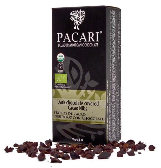▲2012-2015 PACARI總共蟬聯四年全球最佳有 機巧克力,並囊括超過70座全世界大賽的金銀牌 ▲特殊可可豆碎片口味,脆脆好口感與濃郁巧克力滋味,讓您愛不釋手 ▲本品不含香精與化學原料,100