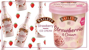 貝禮詩推限定「草莓奶酒冰淇淋」！香甜奶酒氣息融入冰淇淋中，每一口都充滿甜蜜好滋味