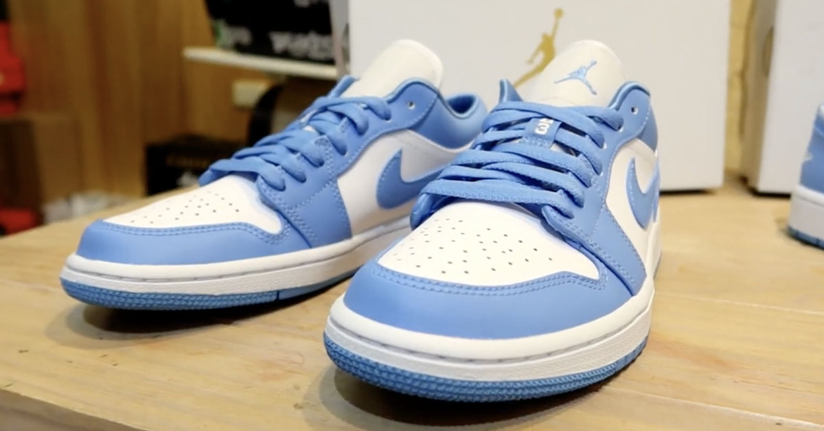 網友liusteven11 開箱 Air Jordan 1 Low Unc Line購物