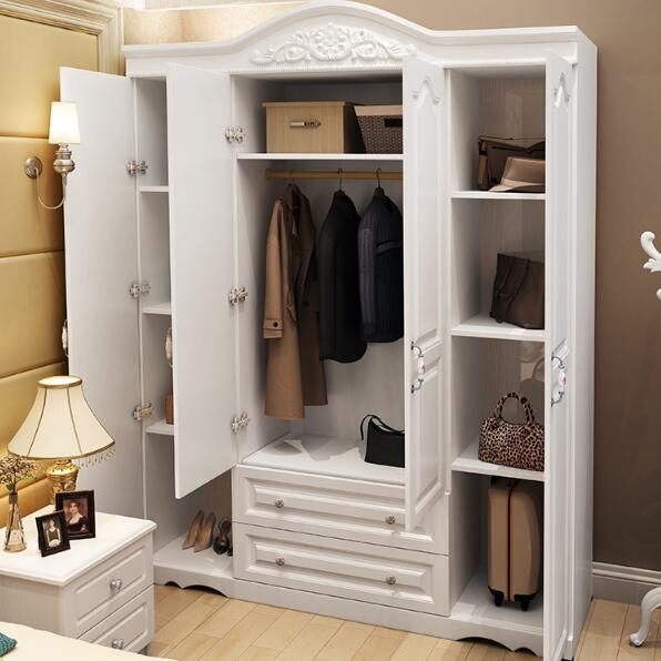 限定款衣櫃 衣櫥 衣物收納簡約現代經濟型免運木質臥室白色韓歐式整體組裝大衣櫥jj