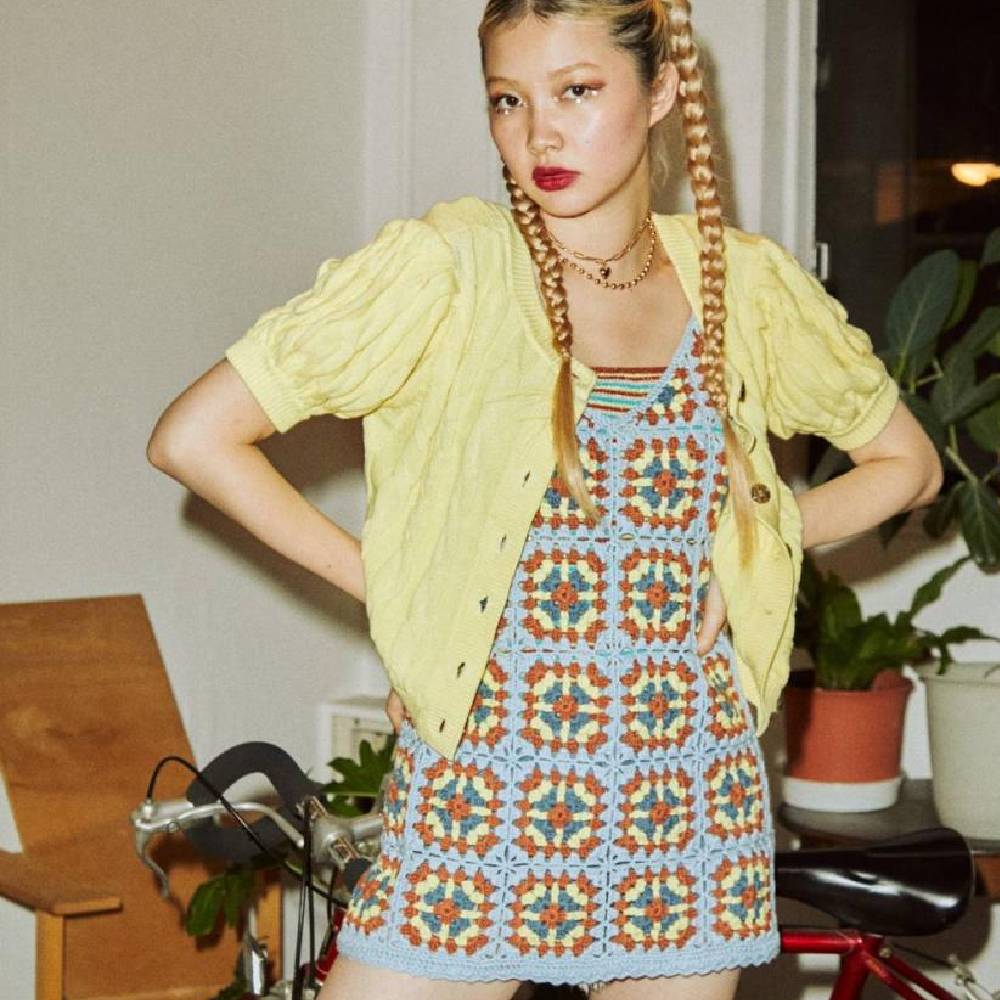 jouetie - 復古鉤針編織背心