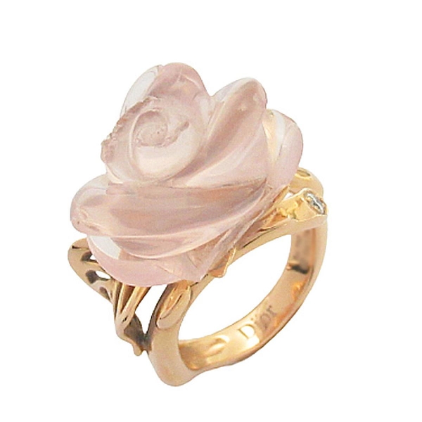 Dior 迪奧【最終低價】Rose Dior Pre Catelan Ring 18k玫瑰金戒指 JROC95005 #53 【二手名牌BRAND OFF】