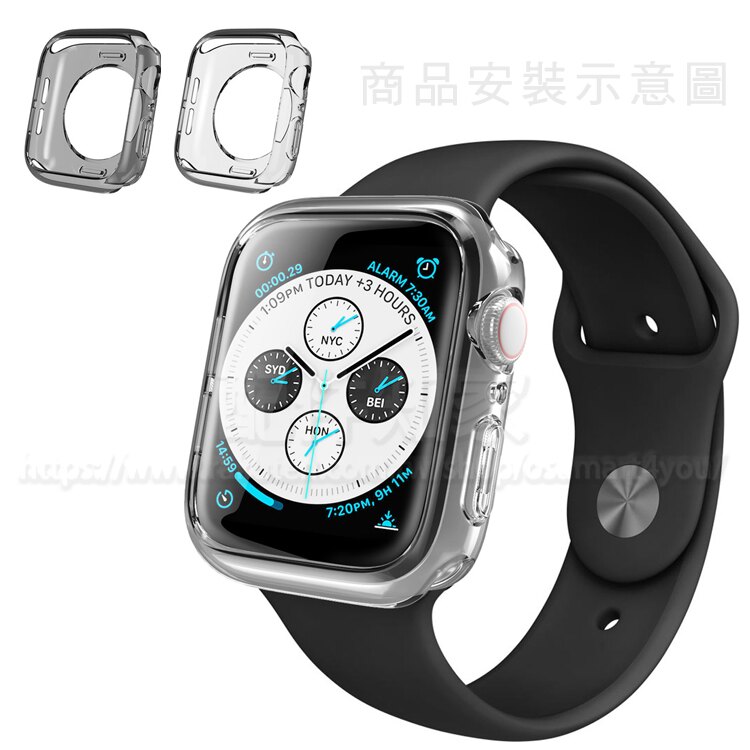 ●精密切割開孔，可服貼於手錶上 ●採用高品質的材料，高透光外殼 ●適用Apple Watch Series 4代