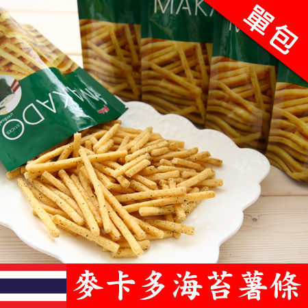 泰國MAKADO麥卡多 海苔薯條(單包)泰國7-11必買 人氣團購美食 泰式薯條餅乾 全素