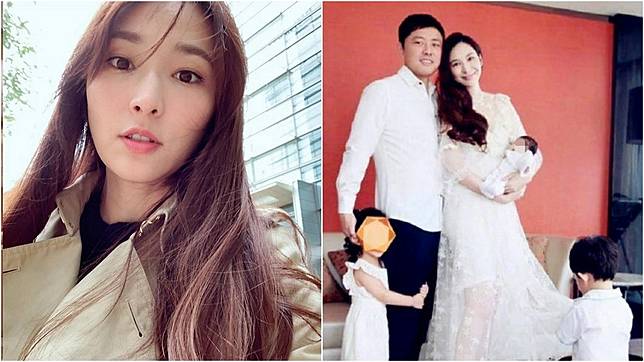 41歲女星吳佩慈為未婚夫、大陸富商紀曉波陸續產生下2子1女，目前肚中懷有第4胎。圖／翻攝自吳佩慈IG、微博