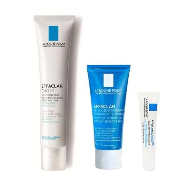 *台灣總代理正品公司貨*全新專利益菌生配方*易泛油光、長粉刺、痘痘皮膚適用*重現完美膚質理膚寶水 淨痘無瑕極效精華40ml+青春潔膚凝膠 50ml+全面修復霜15ml