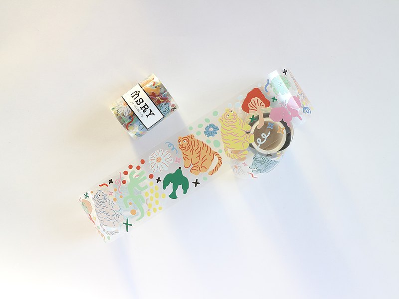 家虎與朋友們系列 / PET 膠帶/ 紙膠帶