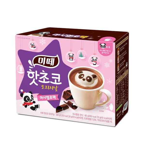 【商品特色】 韓國熱銷，超可愛的棉花糖可可，讓療癒的熊貓造型棉花糖溫暖你的心。 食品業者登錄字號：A-170481754-00000-4 投保產品責任險字號：1000-04PR000097 【商品規格