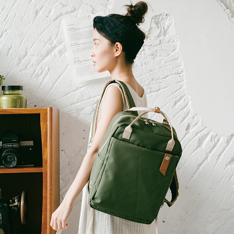 EV03環保寶特瓶系列-吐司包 後背包 可放13