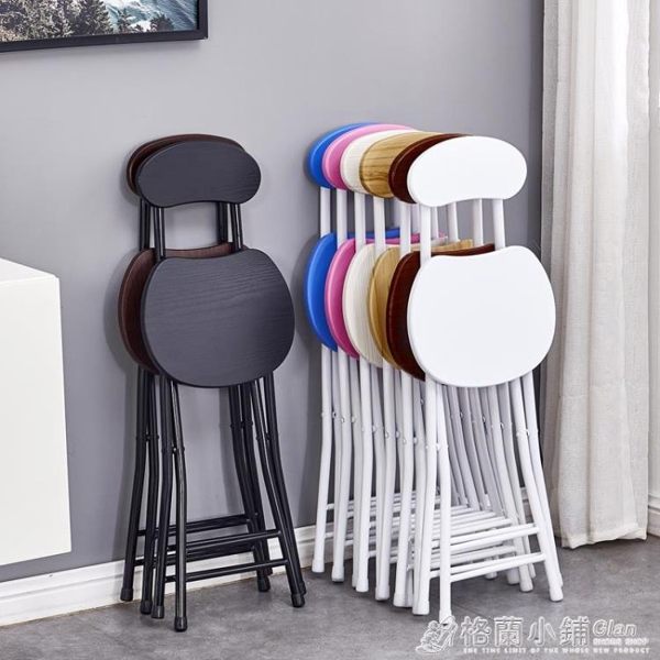 摺疊椅子家用餐椅懶人便攜休閒凳子靠背椅宿舍椅簡約電腦椅摺疊凳