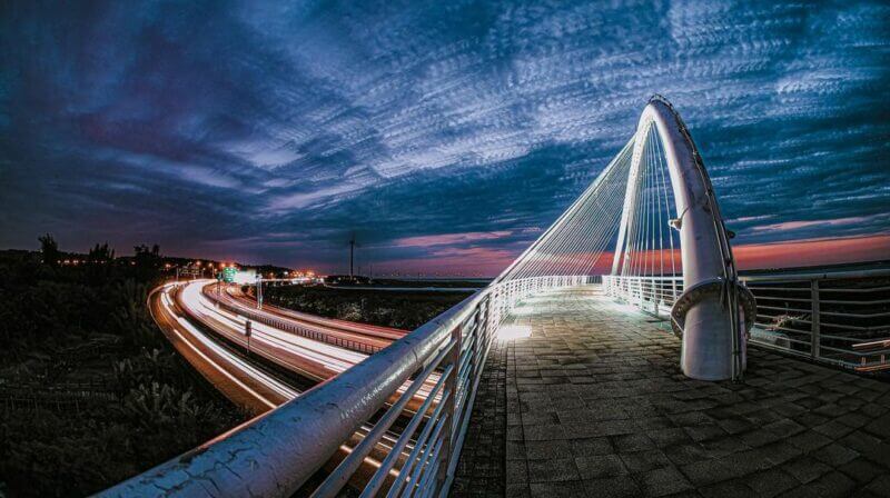 新竹夜生活｜香山豎琴橋｜新竹夜景