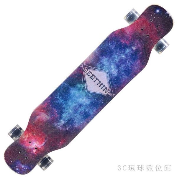 滑板車長板公路滑板四輪滑板車青少年刷街男女生韓國舞板成人初學者 LH3640【3C環球數位館】