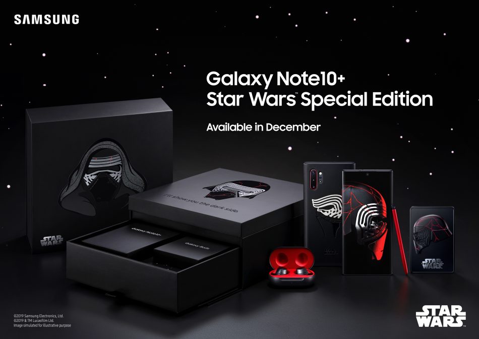 三星推出星戰版 Galaxy Note 10+，帥氣外型還附贈 Galaxy Buds 藍牙耳機