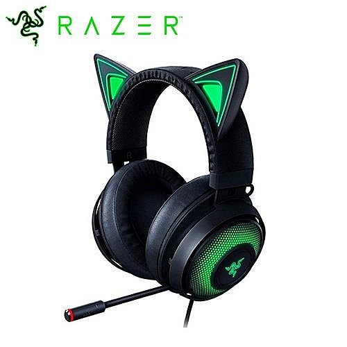 ◎ 支援Razer Chroma功能的貓耳與耳罩 ◎ 直播互動燈