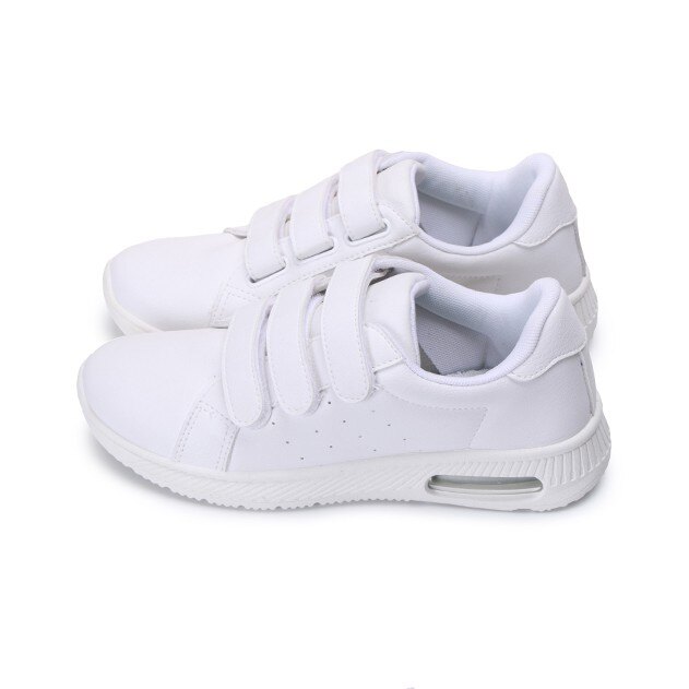 【My style】富發牌1AJ25免綁帶純白厚底休閒鞋（白）23-26號-滿800免運