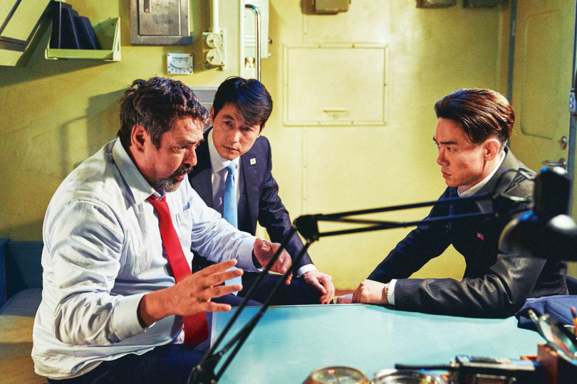 由於去年美國總統曾分別與北韓領導人及南韓總統會面，鄭雨盛很擔心觀眾看電影時，會聯想到真實人物。（圖／甲上娛樂提供）