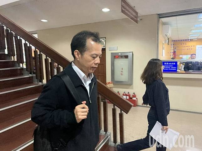 國安局特勤中心警安組上校副組長林志建今天出庭，成私菸案認罪「第一人」。記者王聖藜/攝影