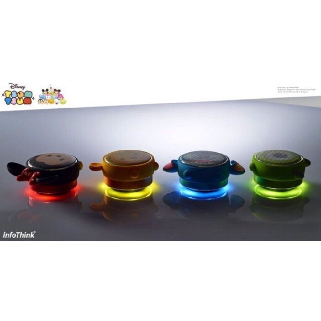 Disney迪士尼 TSUM玩音樂藍牙燈光喇叭 藍芽喇叭 - 米奇、米妮、熊抱哥、維尼、三眼怪、雪寶、巴斯光年、史迪奇 正版3C一年保固