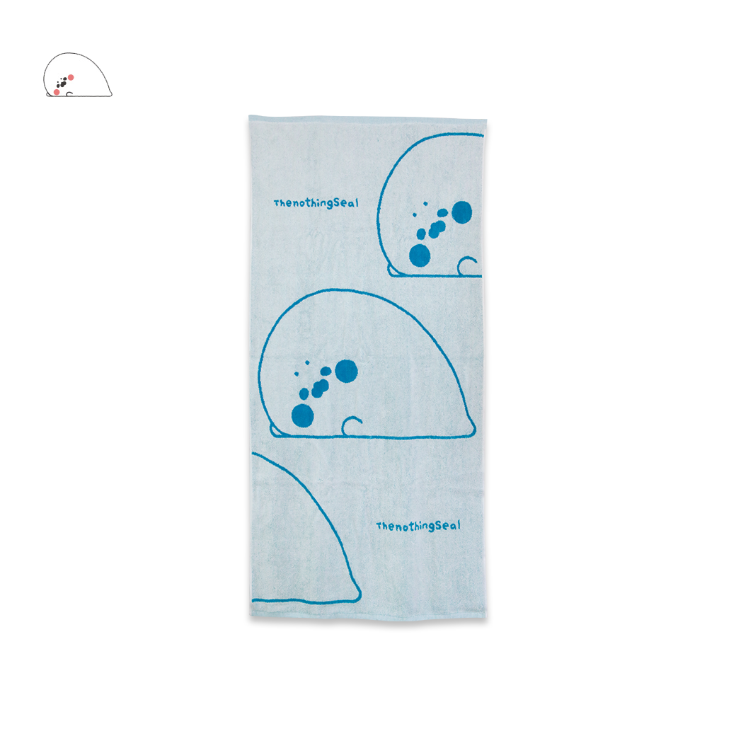 浴巾-愛的豹抱_無所事事小海豹