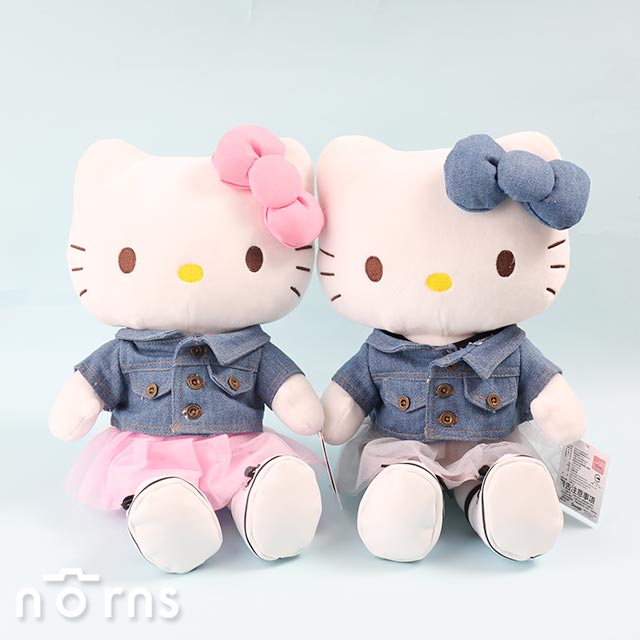 【Hello Kitty Fashion style變裝玩偶】Norns 三麗鷗正版授權 凱蒂貓 牛仔裝 單寧 丹寧 禮盒 絨毛娃娃 可愛 禮物 好窩生活節