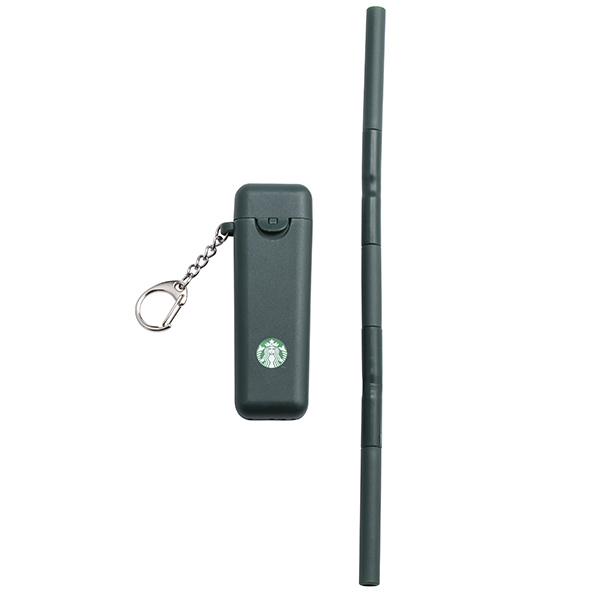 點數15%★星巴克滿額–星巴克森林綠可收納吸管附盒 【康是美】