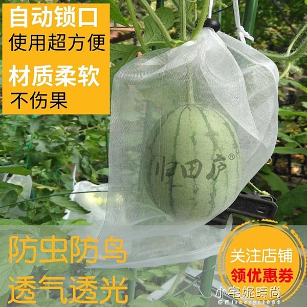 防鳥網 歸田廬西瓜網袋南瓜冬瓜黃瓜絲瓜苦瓜節瓜瓢瓜套袋專用袋防鳥