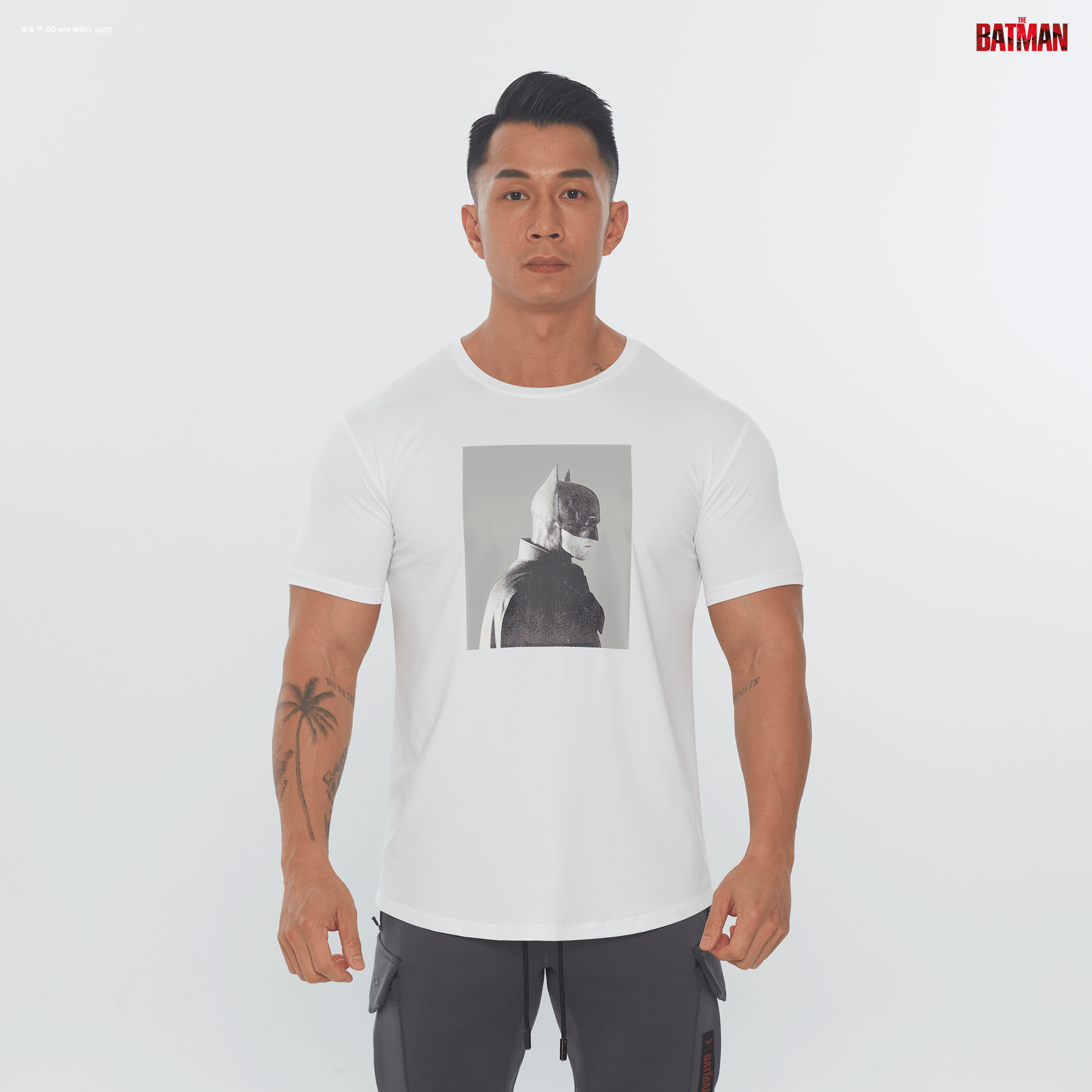 BATMAN｜XY-Stretch 訓練短袖 - Black&White BATMAN -【極地白】