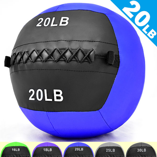 9KG舉重量訓練球wall ball負重力20LB軟式藥球復健球實心球不穩定平衡訓練運動器材推薦哪裡買ptt