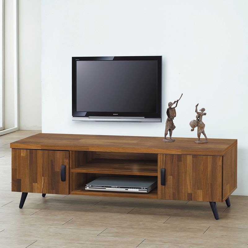 【RA747-1】 帕米森集層木5尺電視櫃 寬147深40×高52公分 $3,850 【商品規格】＊正面.桌面.側板木芯板浮雕雙面耐磨＊木心板木紋經特殊立體浮雕處理＊抽屜鋼珠滑軌背板雙美背處理＊抽屜實