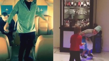 小賈大玩新玩具風火輪！ 遭弟弟射中小小賈